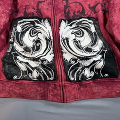 Kanji Jeans Full Zip Hoodie Men’s 3XL Y2K Graphics Front and Back SEE PICS