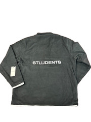 Students Golf Men’s Take Flight Outerwear Fleece Pullover Black White Size M