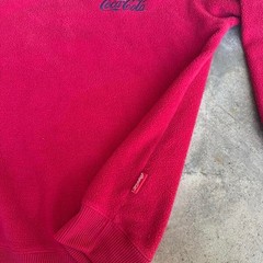 Coca-cola Men’s Red and Burgundy Sweatshirt