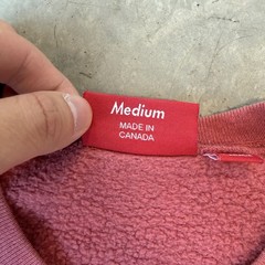 Supreme Spin Crewneck Sweatshirt Tide Logo Red Spring Summer 2016 Men’s Medium