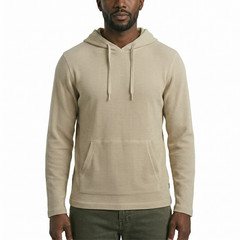 Rainforest Men’s Textured Waffle Hoodie Soft Stretch Midweight Drawstring S-3XL