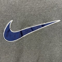 Vintage Nike Sweatshirt Mens Extra Large Grey Big Center Swoosh Stitched 1990s 1