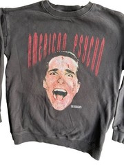 Vintage XS American Psycho Christian Bale Movie Sweater Jumper Crewneck Rare