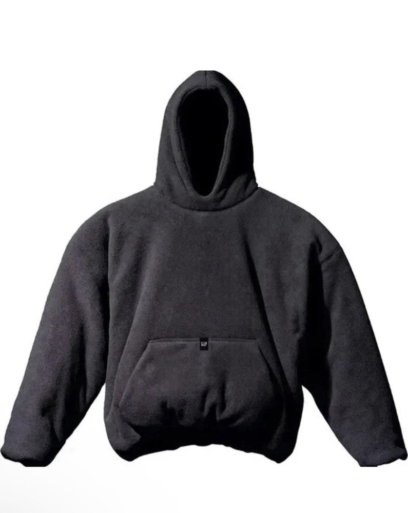 Yeezy GAP Polar Fleece Padded Hoodie BLACK SIZE XXL Engineered By Balenciaga