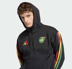 adidas x Bob Marley Jamaica Soccer Pullover Hoodie Black Men’s Size M