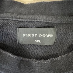 First Row Sweatshirt Mens XXL Black Flying To Infinity Graphic Double Layer Tee