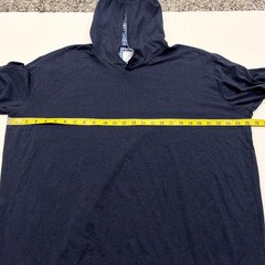 Coastal Crew Deckhand Hoodie Mens XXL Blue Rayon Bamboo Lightweight Nantucket