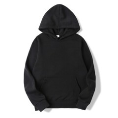 Men’s Plain Pullover Hoodies Casual Hooded Sweatshirts Long Sleeve Classic Tops