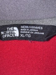 North Face Size XL 1/4 Zip Red and Gray Long Sleeve * See Description