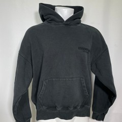 Fear of God Essentials Stretch Limo Black Oversized Fleece Hoodie Men’s MEDIUM