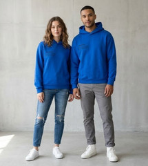 PANGAIA Hoodie Blue Size Small 365 Midweight Organic Recycled Cotton Sustainable