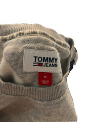 Tommy Jeans Mens M Gray Sweatshirt Logo Tape Sleeve Crewneck Tommy Hilfiger