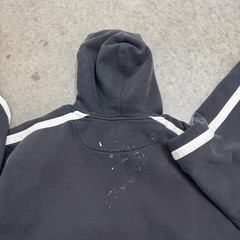 Vintage Y2K G-Unit Hoodie Hip Hop Paint Splatter Distressed Black Mens XXL