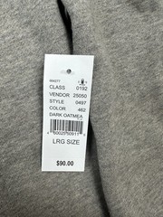 Fear of God Essentials Authentic Dark Oatmeal Hoodie Size Large