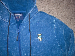 GRATEFUL DEAD Section 119 blue FULL ZIP FRONT thick Hoodie Sweatshirt men’s M