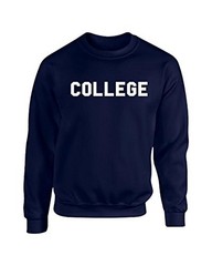 Animal House ‘College’ Crew Neck Sweatshirt Navy Blue