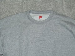 Hanes Premium Cotton Crewneck Sweatshirt Men Size Small Grey Comfortblend