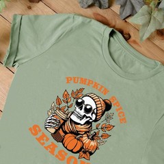 Pumpkin Spice Skeleton Jumper | Autumn Sweatshirt | Pumpkin Spice Theme Jumper