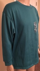 Vintage NWT Southern Expressions Teal Crewneck Sweatshirt 2XL 88/12 Soft Blank