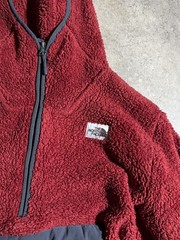 The North Face Campshire Men’s Red 1/4 Zip Fleece Hoodie Size Medium