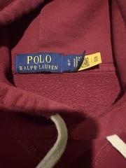 Polo Ralph Lauren Men’s Burgundy Logo Fleece Pullover Hoodie ( Worn Once )