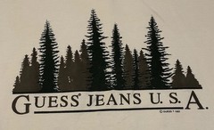 Vtg 90s GUESS Jeans USA Faded Spellout Sweatshirt XS S Designer Hip Hop Grunge