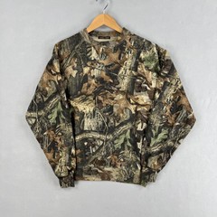 Commander Sweatshirt Mens Large Brown Camo Crewneck Fleece Hunting Outdoor Gear