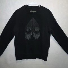 Moose Knuckles Denison Sweatshirt Model #M30MS618292 Black Crew Neck Small Wow!