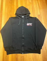Arctic Wear UFC Logo Full Zip Fleece Hoodie w/ Pockets Black Men’s 2XL