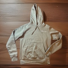 CHAMPION Olive Green Heavy Weight Hoodie Sweatshirt Unisex Small Great Find #281