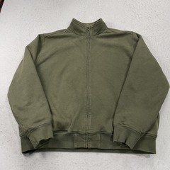L.L. Bean Sweatshirt Mens Large Green Katahdin Iron Works Sherpa Lined Full Zip