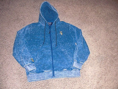 GRATEFUL DEAD Section 119 blue FULL ZIP FRONT thick Hoodie Sweatshirt men’s M