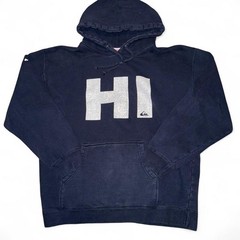 Quiksilver Boardriders Club Hawaii Hoodie Navy Blue Size M
