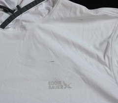 Eddie Bauer Men’s Lightweight Breathable Long Sleeve Hoodie BL1 White Small