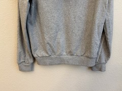 GXG X PoPaganda Men’s Sweat Shirt Sz S Gray Hooded Kangaroo Pockets Patches