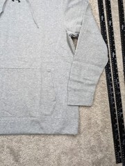 $55 Under Armour Hoodie Mens Small Gray Loose Hustle Fleece Center Logo NWT