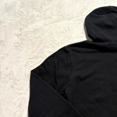 Gap Hoodie Small Unisex Black Embroider Arch Logo Fleece Lined Kangaroo Pockets