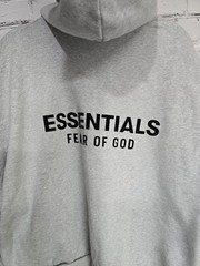 Fear Of God Essentials Classic Hoodie XL Dark Oatmeal Gray Oversized Streetwear