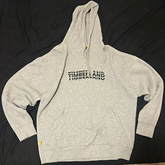 Timberland Men’s Gray Pullover Hoodie Relaxed Fit M