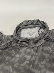 Burlebo Hoodie Mens Dri Fit Performance Outdoors Grey Camo Size 2XL