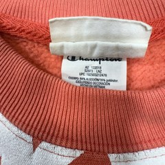 Champion Reverse Weave Crew Sweatshirt Mens S Small Coral All-Over Logo S2973