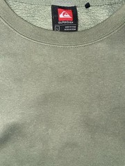 Quiksilver Men’s Olive Green Crew Neck Sweatshirt