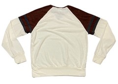 VTG 70s Alfie California Men L Terry Cloth Color Block Raglan Sweatshirt Ringer