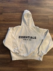 Essentials Men’s Small Light Oatmeal Hoodie