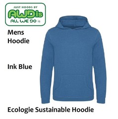awdis mens hoodie Ink Blue Ecologie Sustainable, Brand new, Size M L XL XXL