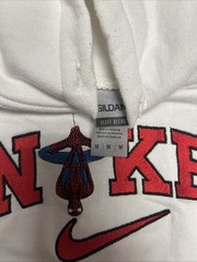 Nike White Spider-man Hoodie Used Missing String Medium Men’s