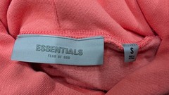 Fear of God Essentials Hoodie ‘Coral’ S Size Oversized Loose Hoodie NWT