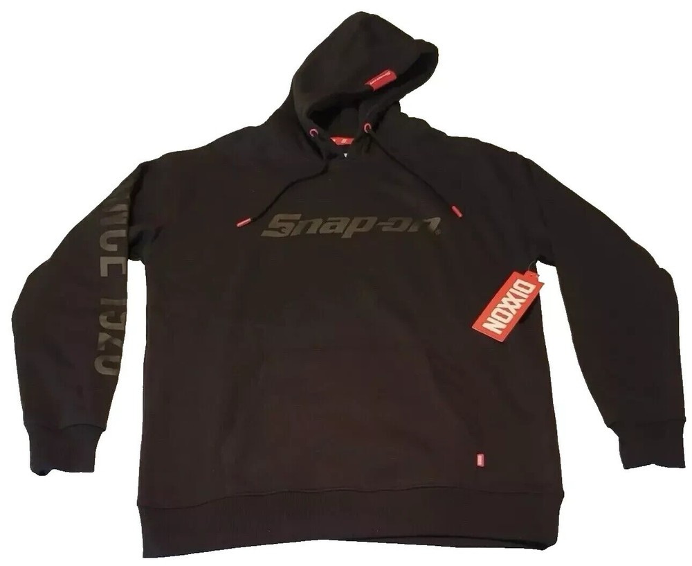 New Dixxon Snap-On Limited Edition Black Pullover Hoodie Medium M