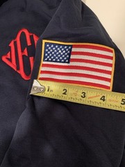 NEW JE Quarter Zip SWEATER Blue USA 1/4 ZIP JEE Sweatshirt USA SELLER