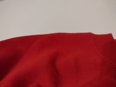 Vintage Red Raglan Sweatshirt Men Large SWEATS FX PANNILL Soft Cotton & Acrylic